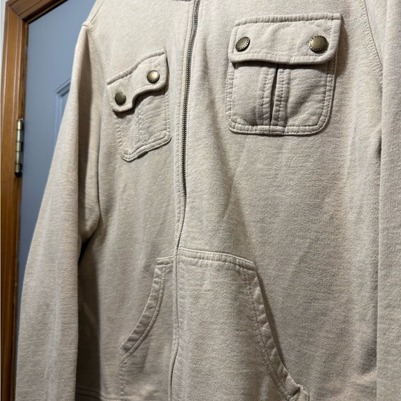 Ralph Lauren Tan/Beige Hooded Zip-Up utility plus size Jacket (3xl) - Picture 3 of 11